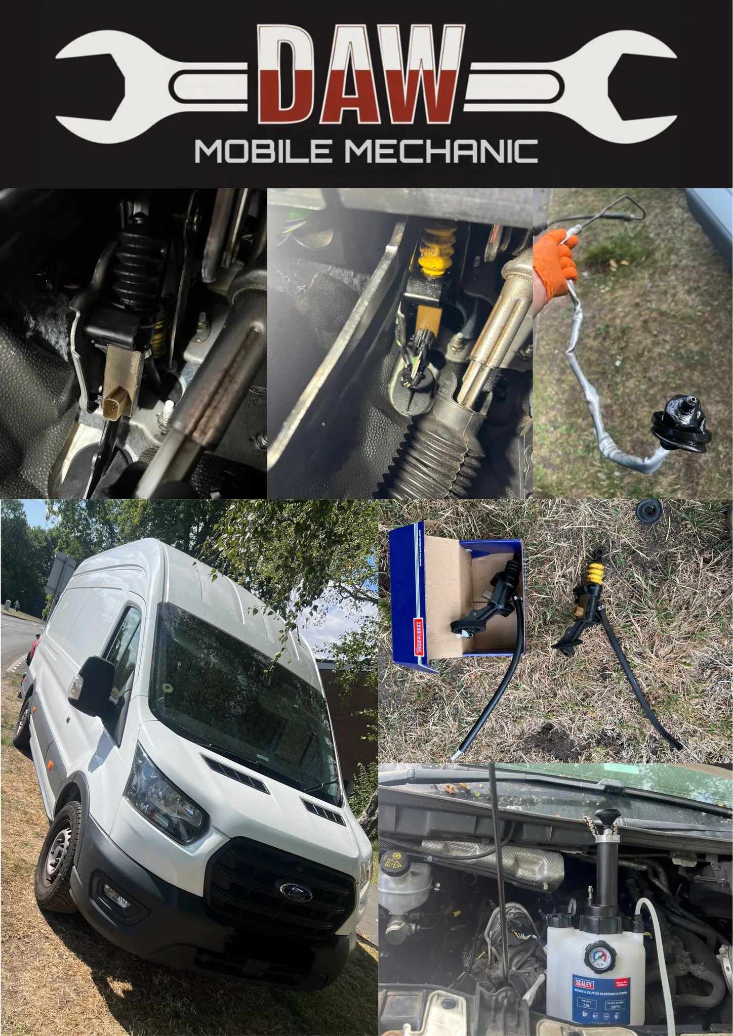 replace clutch master cylinder due to the old one started to leak and customer had to be recovered back home.